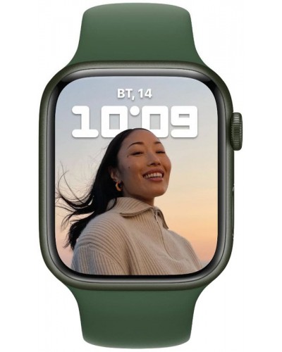 Apple Watch Series 7 41mm GPS Green Aluminum Case With Green Sport Band